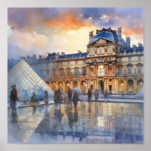 Poster Musée du Louvre Paris Art (Devant)