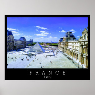 Poster Musée du Louvre, Paris, France