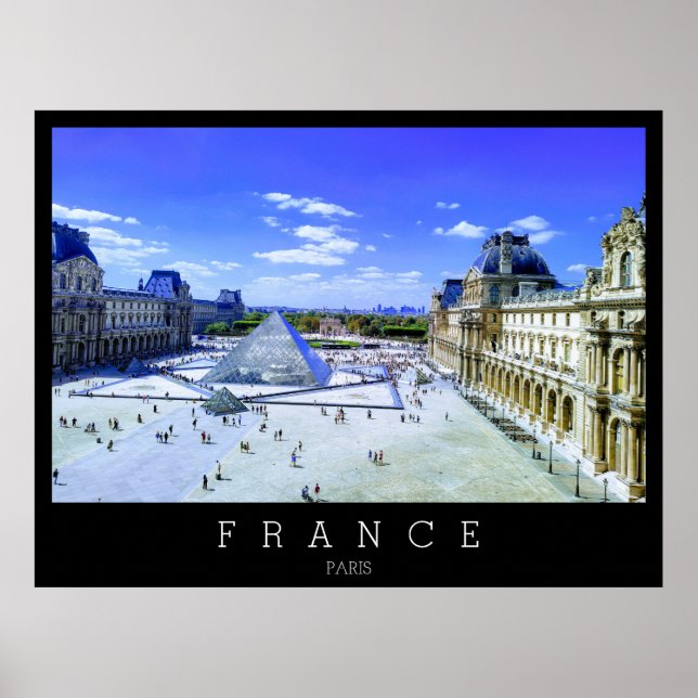 Poster Musée du Louvre, Paris, France (Devant)