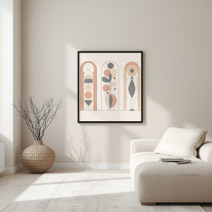 Poster Musée Moderne – Géométrie Féminine Abstraite XII
