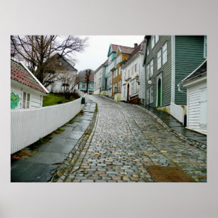 Poster Musée Old Bergen (Norvège)