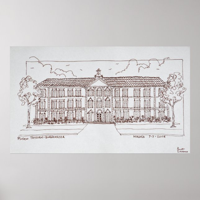 Poster Museo Thyssen-Bornemisza | Madrid, Espagne (Devant)