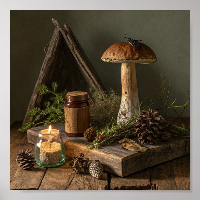 Poster Mushroom Alchemy Print (Devant)