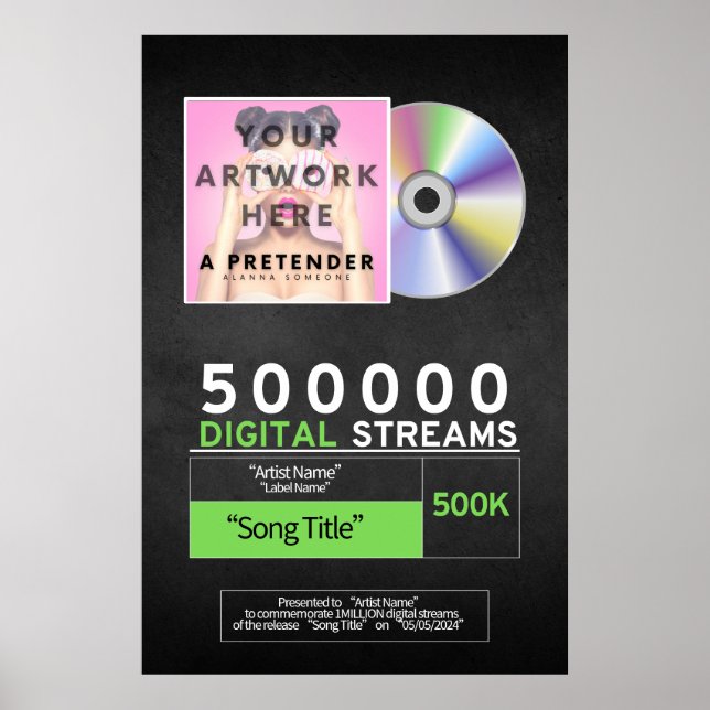 Poster Music Award de l'affiche en streaming (Devant)