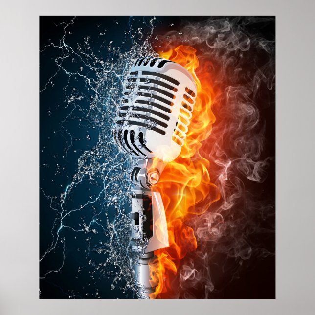 Poster "Music Power" (Devant)