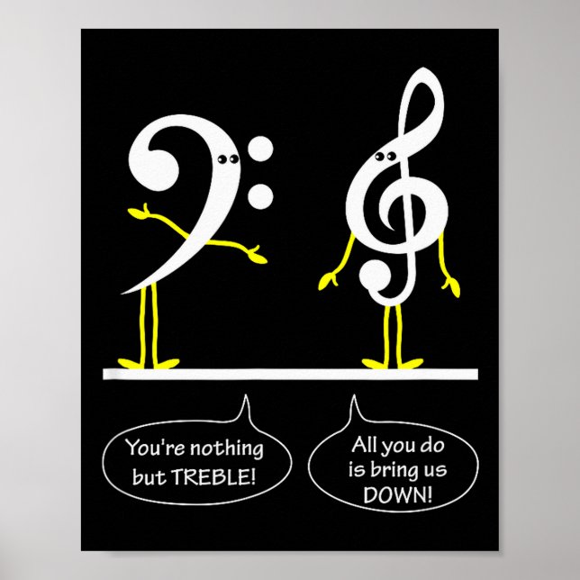 Poster Musician Marching Band Music Funny Nothing But Tre (Devant)