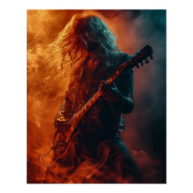 Poster Musicien de rock (Devant)