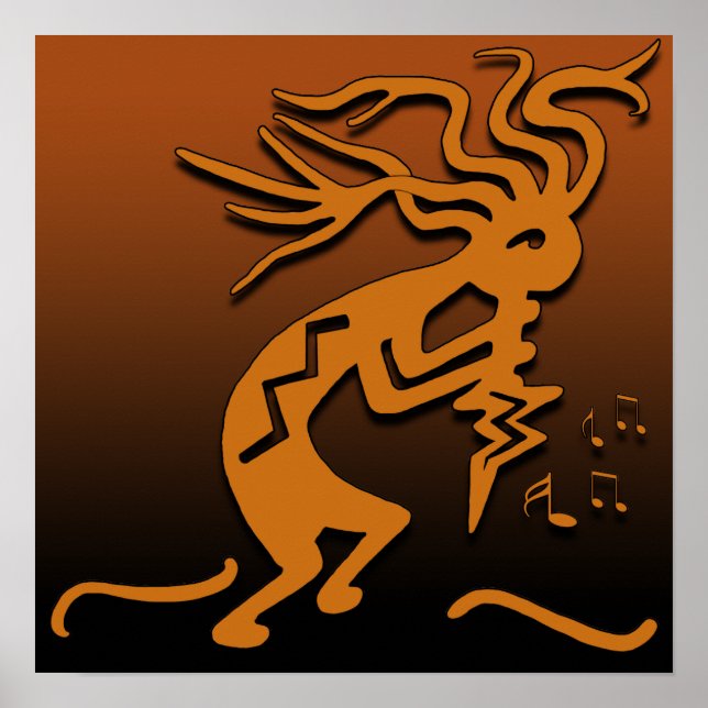 Poster Musicien Kokopelli (Devant)