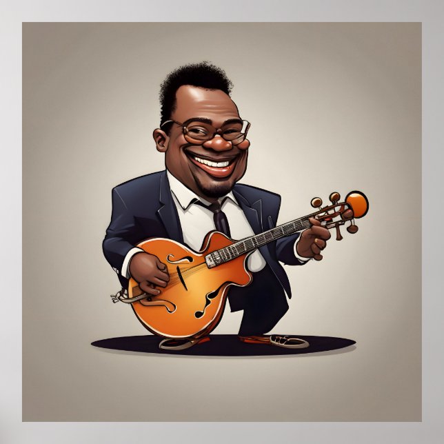 Poster musiciens de jazz (Devant)