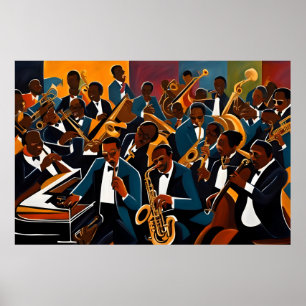 Poster Musiciens de jazz