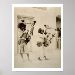 Poster Musiciens de Nubian (photo de sépia)