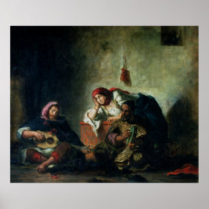 Poster Musiciens juifs en Mogador, 1847