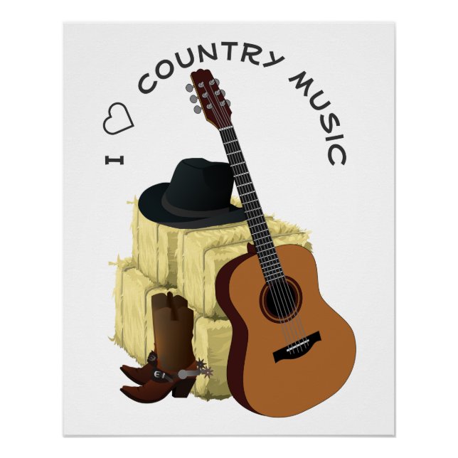 Poster Musique country (Devant)