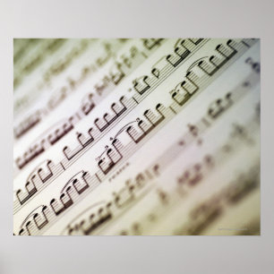 Poster Musique de feuille 11