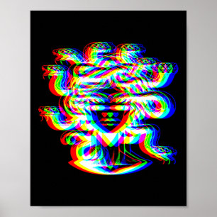 Poster Musique De Maison Medusa Dj Illusion Optique Edm H