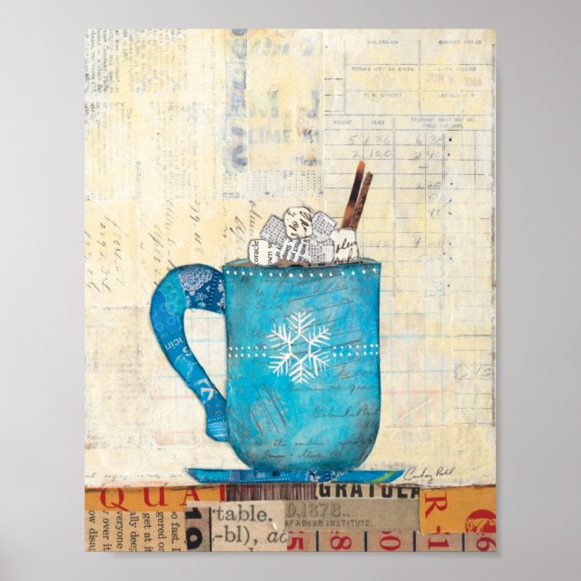 Poster Musique de Noël bleue (Devant)