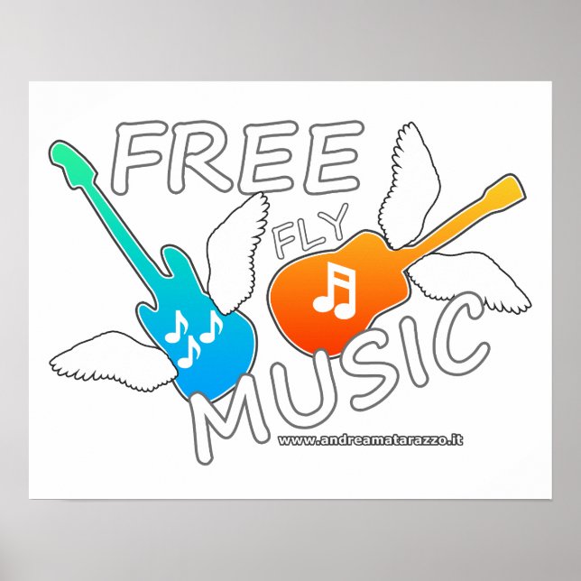 Poster Musique de vol gratuite (Devant)