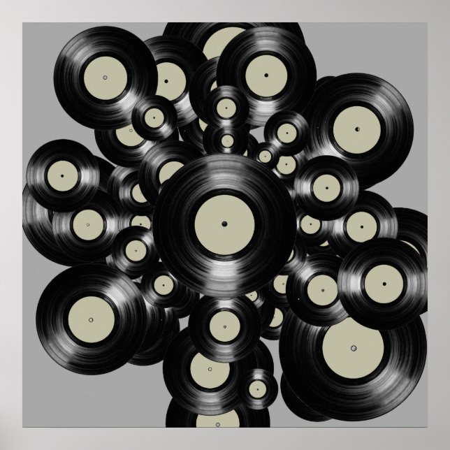 Poster musique décor vinyle (Devant)