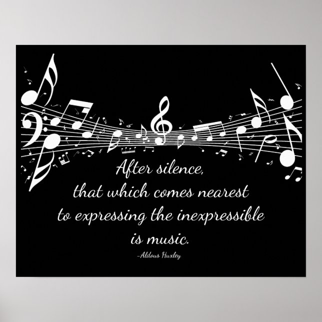 Poster Musique : Exprimer l'affiche inexpressible (Devant)