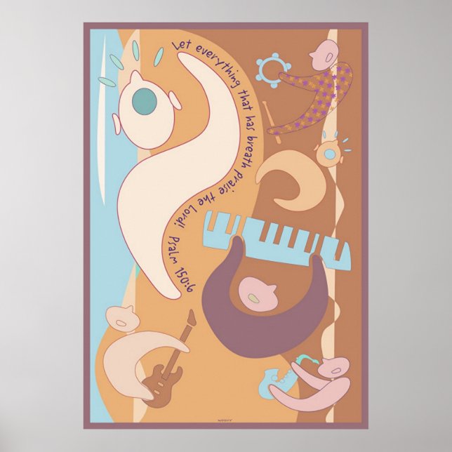 Poster Musique loupe (Devant)