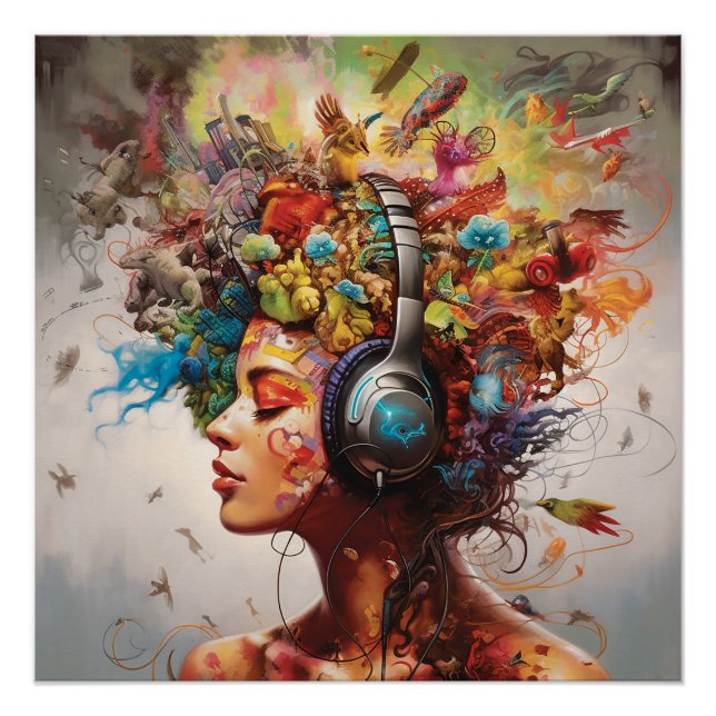 Poster Musique me nourrit (Devant)