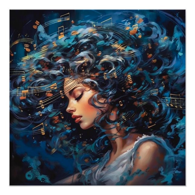 Poster Musique me nourrit (Devant)