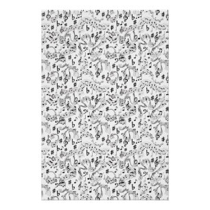 Poster Musique, notes musicales