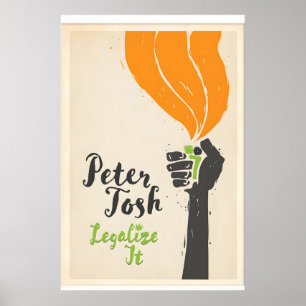 Poster Musique officiellement licenciée Peter Tosh Legali