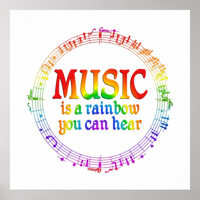 Poster Musique Rainbow (Devant)
