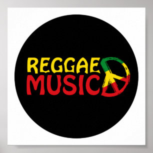 Poster Musique reggae - model2b-circle-black