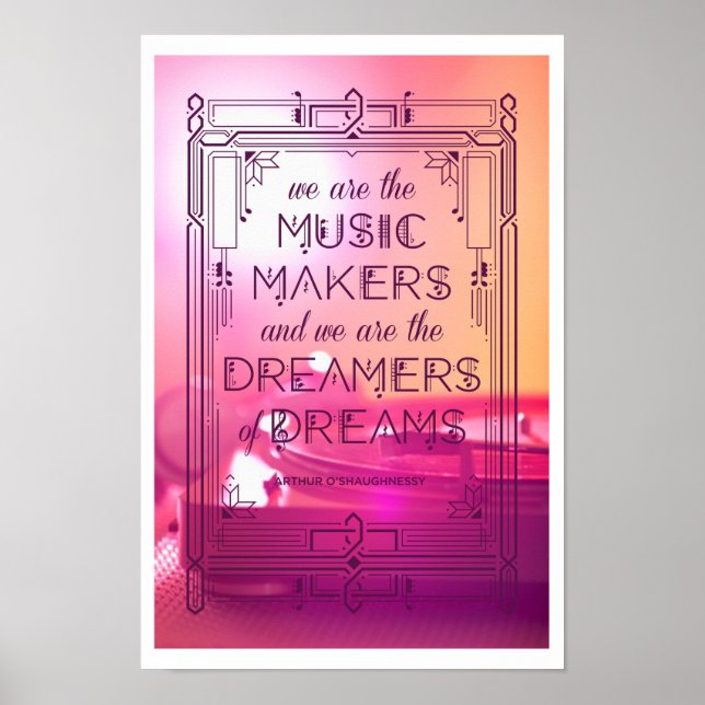 Poster Musique, rêves et souvenirs (Devant)