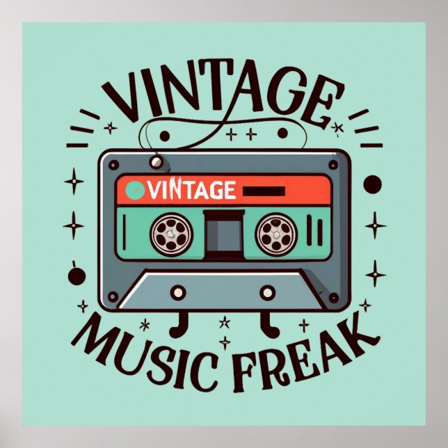 Poster Musique vintage Freak (Devant)