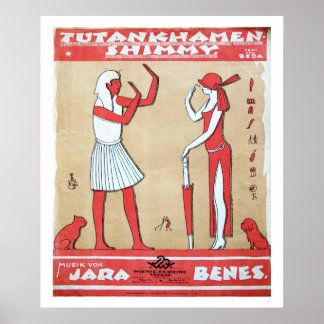 Poster Musique vintage - Tutankhamen Shimmy Print