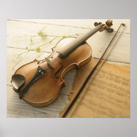 Musique violon et feuille