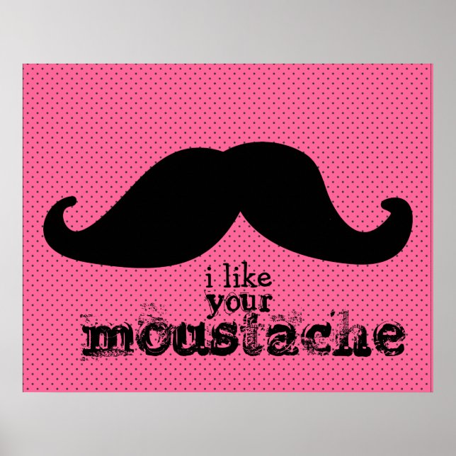 Poster Mustache - Black Sky Series (Devant)