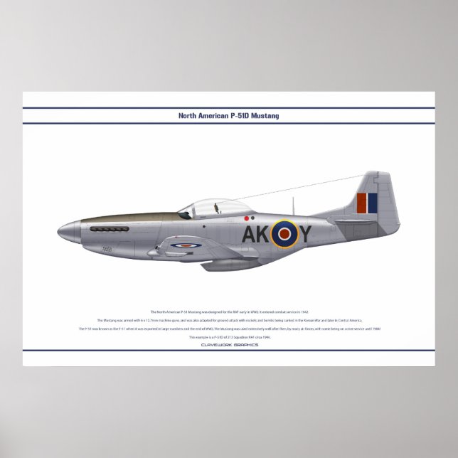 Poster Mustang GB 213 Sqn 1 (Devant)