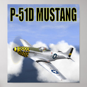 POSTER MUSTANG P-51D