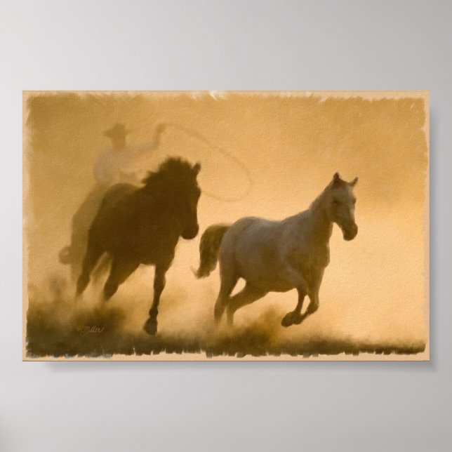 Poster Mustang Roundup (Devant)