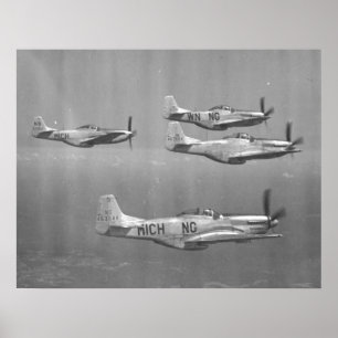 Poster Mustangs P-51