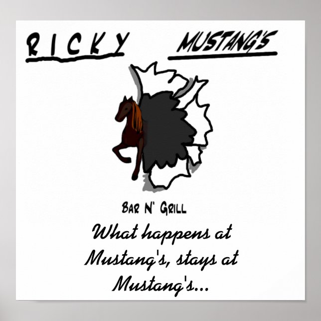 Poster mustangshirtfront, Ce qui se passe chez Mustang, s (Devant)