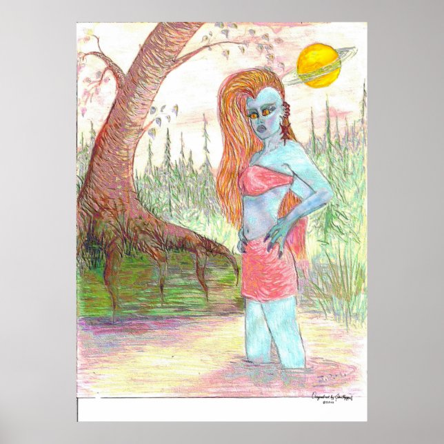 Poster Mutant Anna Anastasia Enamel, Art Signature (Devant)