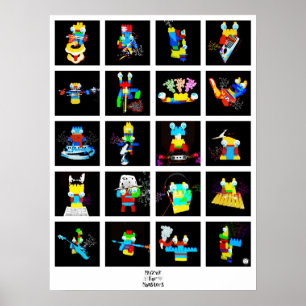 Poster Muzak Pour Les Monstres : Collage