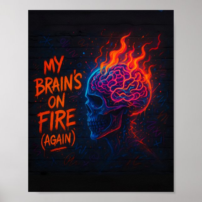 Poster My Brain's on Fire (Again) (Devant)