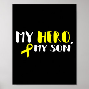 Poster My Hero My Son - Gold Ribbon Prix pour le cancer d
