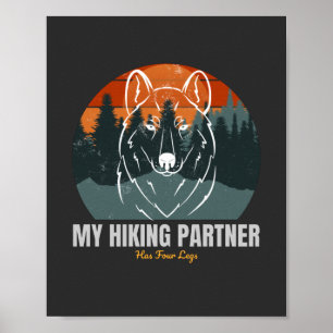 Poster My Hiking Partner Has Four Legs