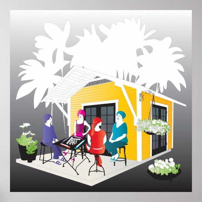 Poster My Mah Jongg Cottage (Devant)