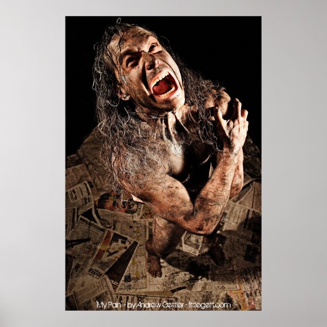 Poster 'My Pain' - par Andrew Gettler (Devant)