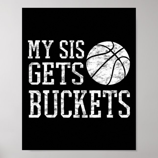 Poster My Sis Gets Buckets - frère Bysketbyll Soeur (Devant)