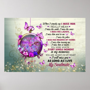 Poster My Soul mate Special Cadeau Canvas Imprimer