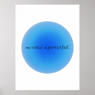 Poster My voice is powerful